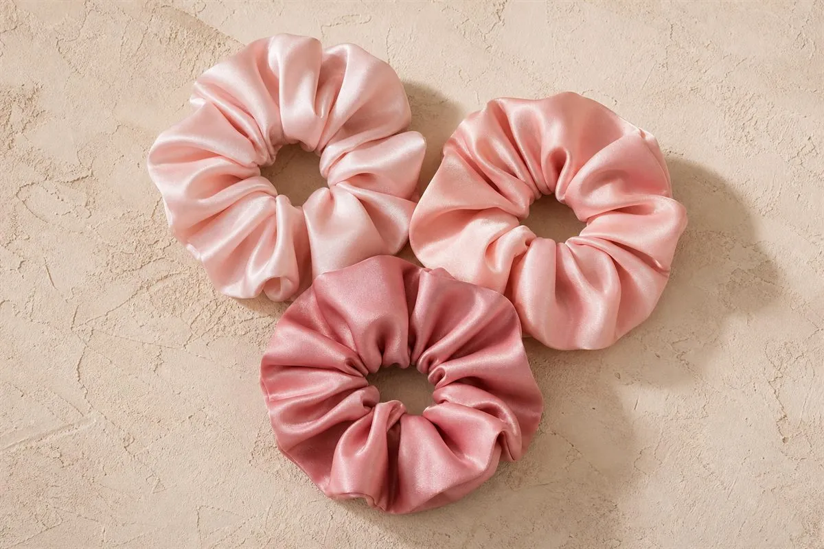 Iconic Silk Scrunchies, Set of 3 — Iconic